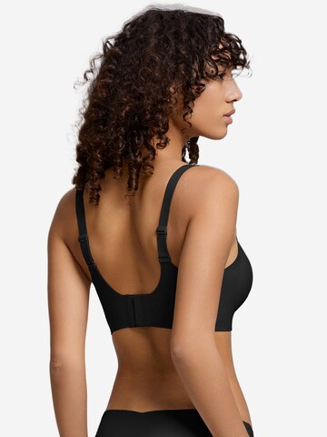 SHARICCA Push-up Bra 'SHARICCA Seamless Wireless Bra' in Black