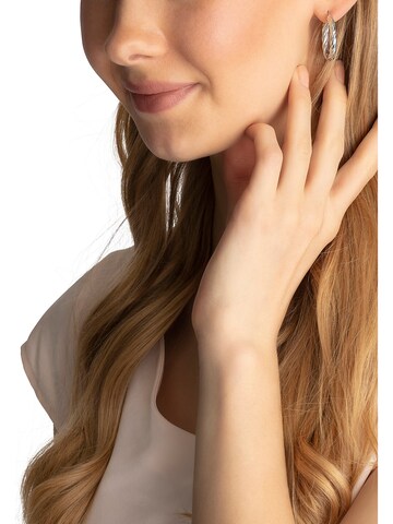 FAVS Earrings in Silver: front