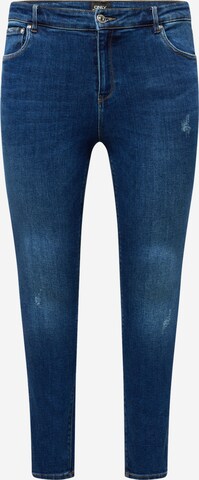 ONLY Curve Slimfit Jeans 'MILA' in Blauw: voorkant