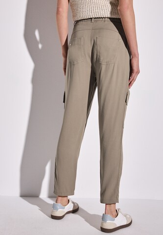 STREET ONE Tapered Cargo Pants in Grey