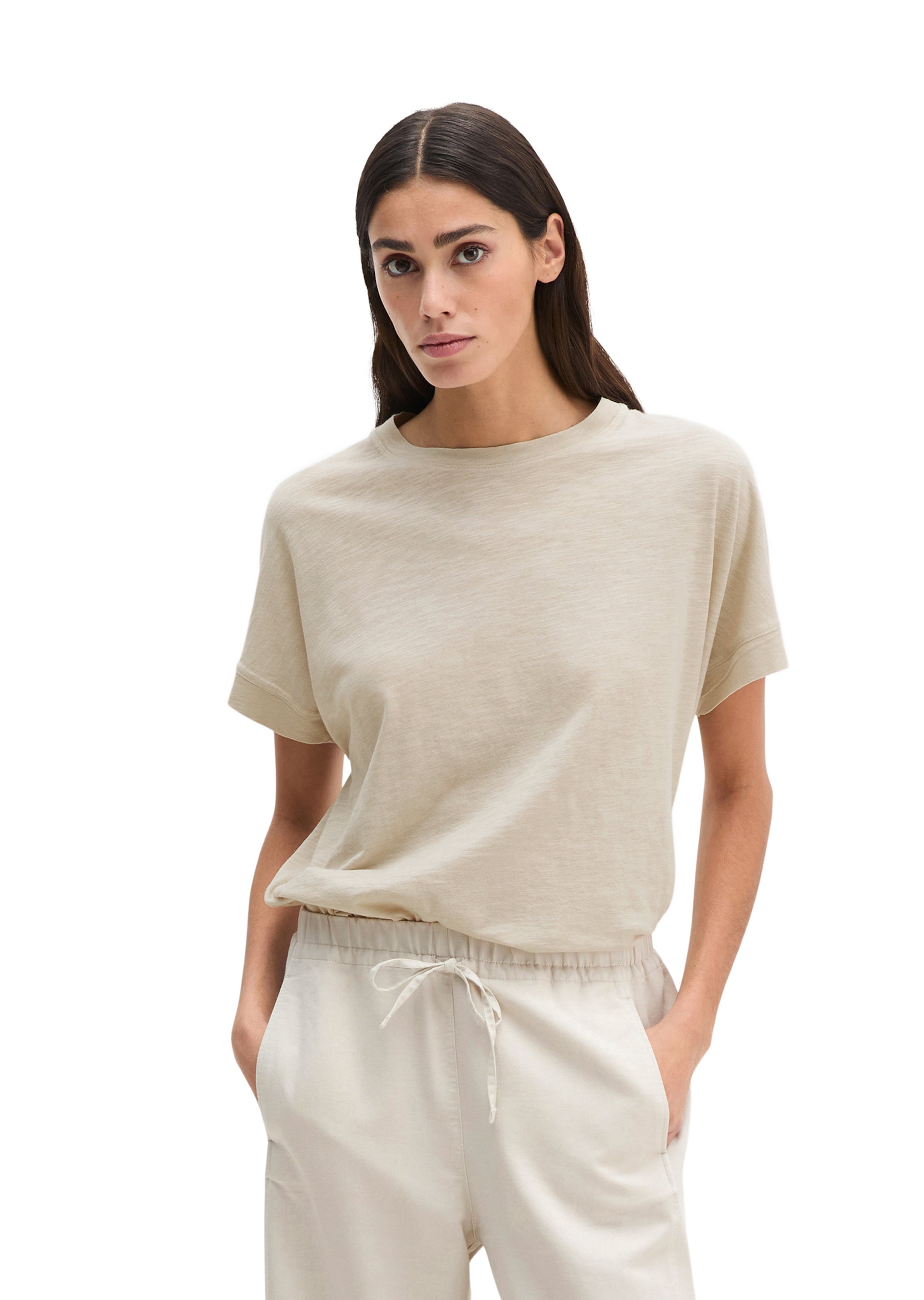 Marc O'Polo Shirt in Beige: voorkant