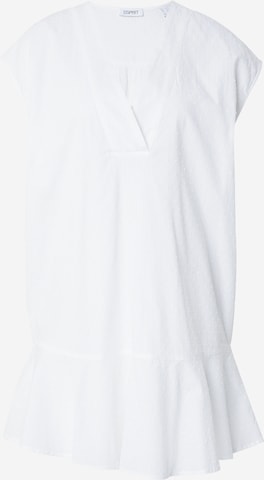 ESPRIT - Vestido de verão em branco: frente