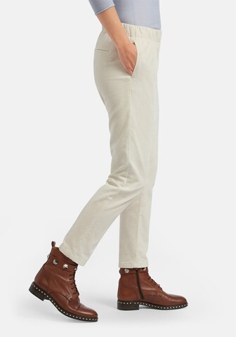 Peter Hahn Slimfit Broek in Wit