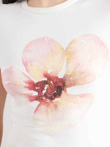 JDY Tričko 'JDYAVA LUCKY' - Biela