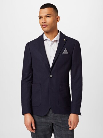 BURTON MENSWEAR LONDON Slim fit Suit Jacket in Blue: front