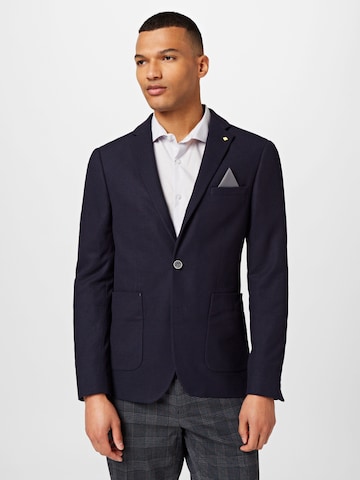 BURTON MENSWEAR LONDON Slim fit Colbert in Blauw: voorkant