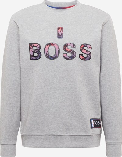 BOSS Casual Sweatshirt 'Windmill 2' en hellgrau / mischfarben, Vue avec produit