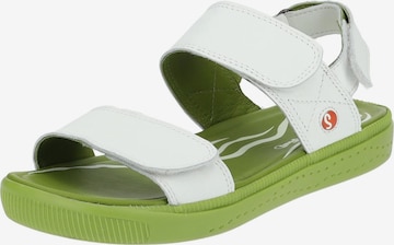 Softinos Strap Sandals in White: front