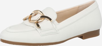 GABOR Classic Flats 'Foulardcalf' in White: front