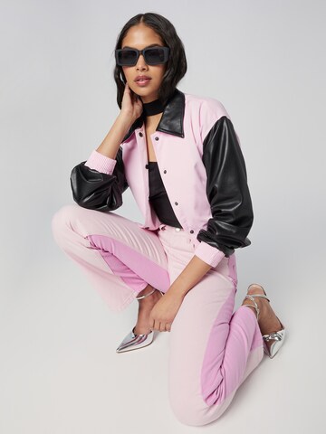 ABOUT YOU x Emili Sindlev Between-Season Jacket 'Manja' in Pink