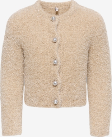 ONLY GIRLS Kofta 'KMGPIUMO' i beige: framsida