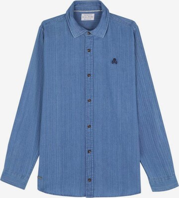 Coupe regular Chemise Scalpers en bleu : devant