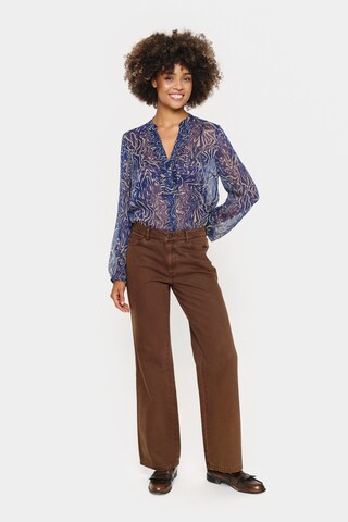 SAINT TROPEZ Blouse 'Valerie' in Blauw