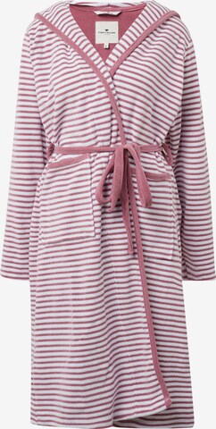 Peignoir long TOM TAILOR en rose : devant