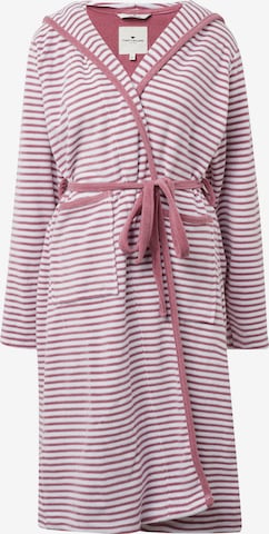TOM TAILOR Long Bathrobe in Pink: front