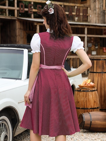 Yesfashion Dirndl w kolorze czerwony