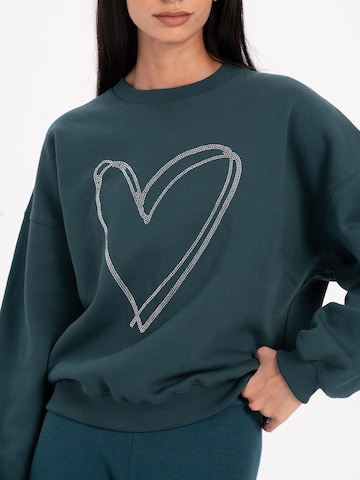 Sweat-shirt MYLAVIE by Sarah Harrison en vert