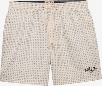 Superdry & Co Board Shorts in Beige: front