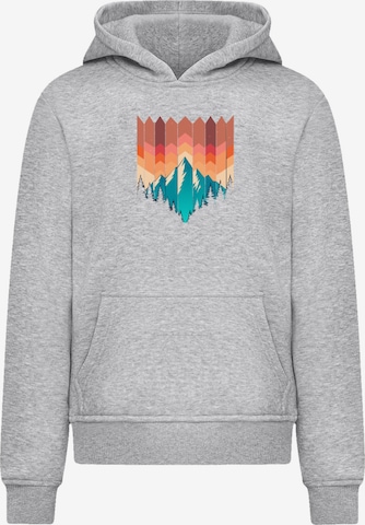 F4NT4STIC Sweatshirt 'Berg Sonnenuntergang' in Grijs: voorkant