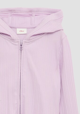 s.Oliver Zip-Up Hoodie in Purple