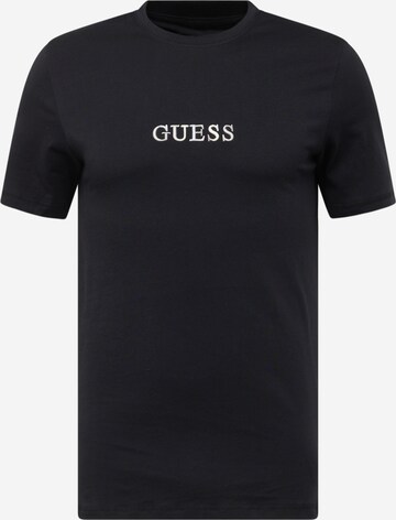 T-Shirt GUESS en noir : devant