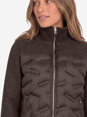 STREET ONE Winter jacket 'LTD QR Short Mat Mix Jkt w. Glued 202254' in Brown