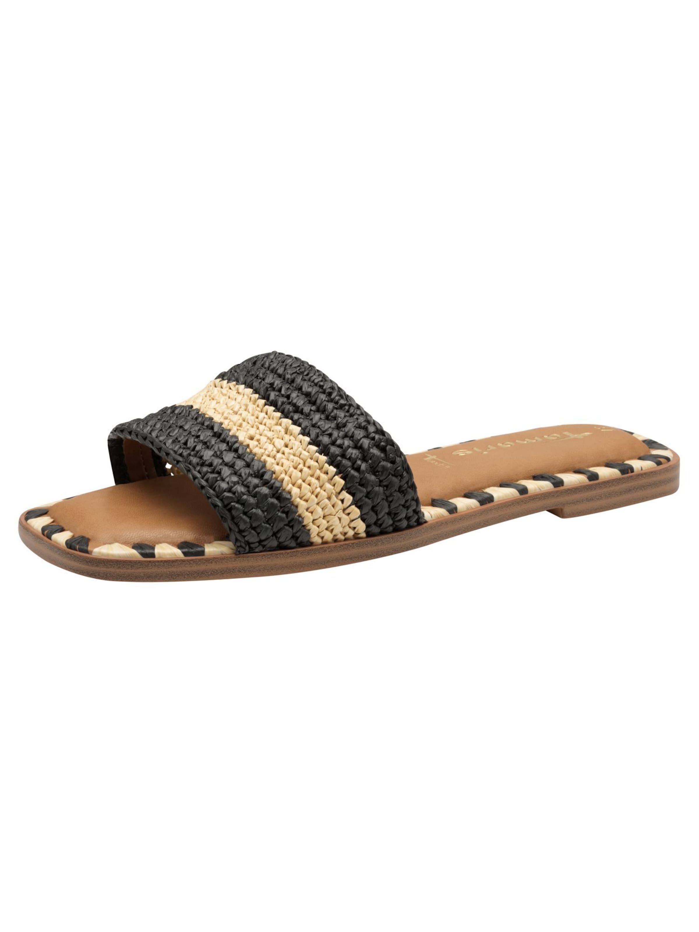 Tamaris Pantolette in Beige: Vorderseite