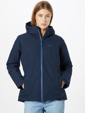 JACK WOLFSKIN Outdoor Jacket 'Argon Storm' in Blue: front