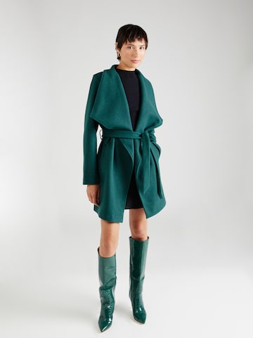 VILA Between-Seasons Coat 'Cooley' in Green: front