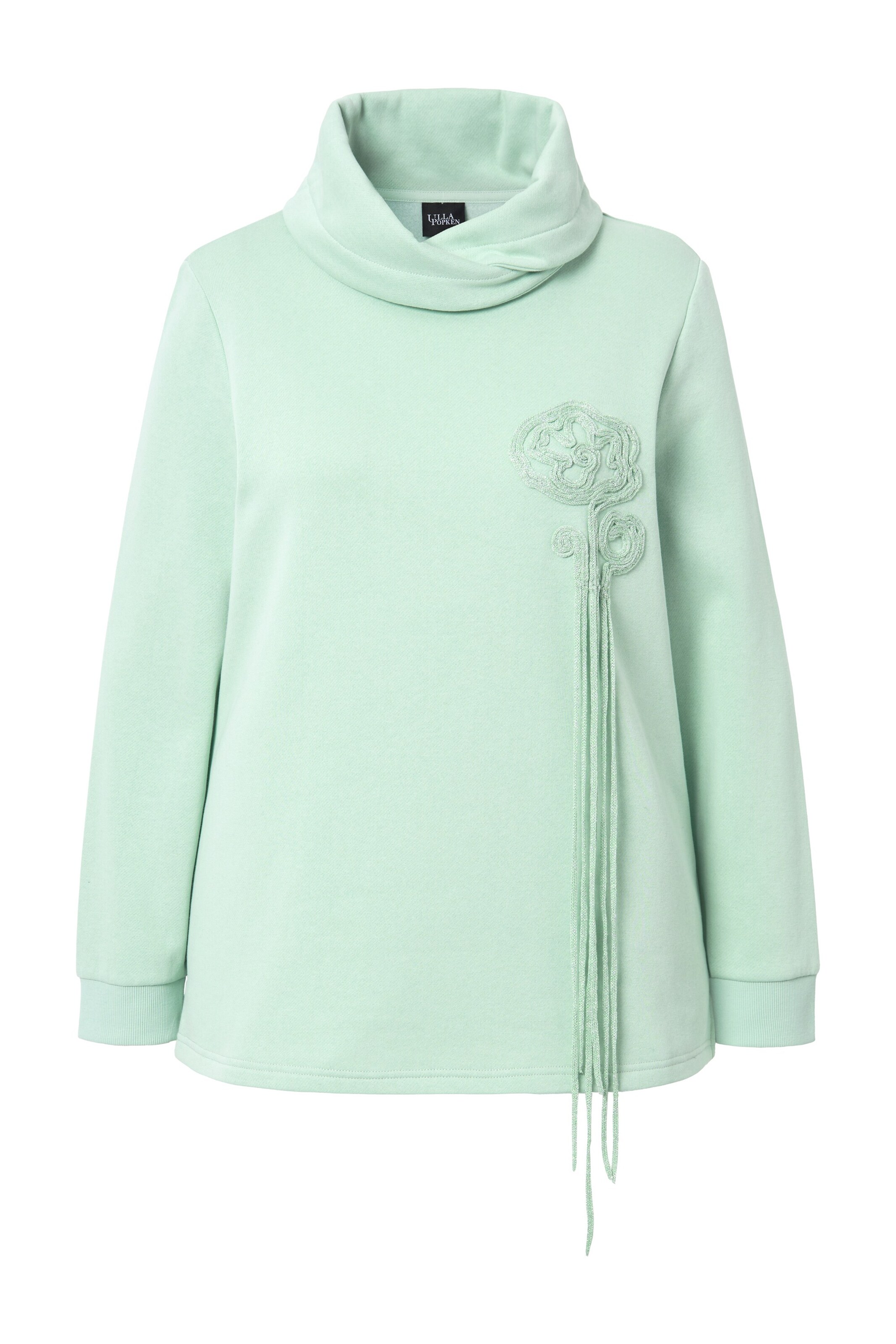 Ulla Popken Sweatshirt in Grün: Vorderseite