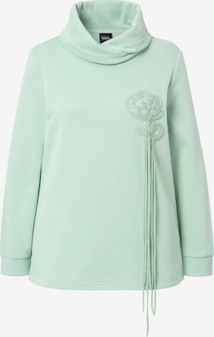Ulla Popken Sweatshirt in Green: front