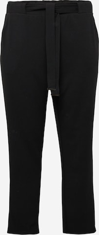 Pantalon 'Liv' ABOUT YOU Curvy en noir : devant