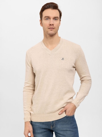 Daniel Hills Sweater in Beige: front