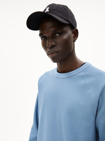 ARMEDANGELS Shirt 'JOSUAA WAFFLE' (GOTS) in Blau