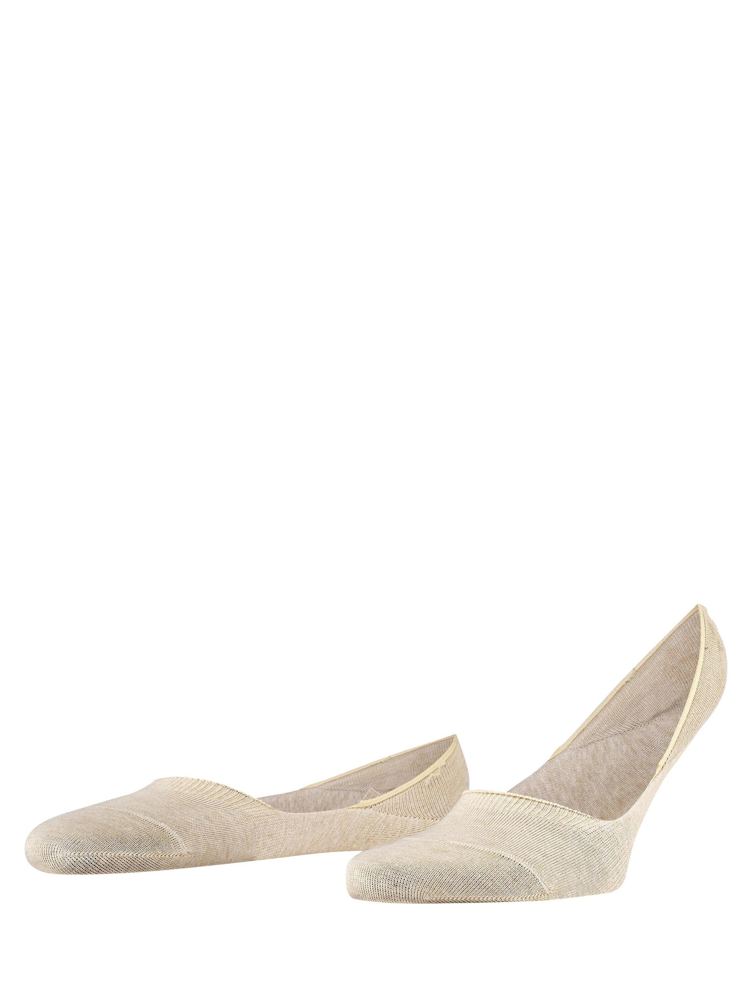 FALKE Ankle Socks 'Step Medium Cut Box' in Beige: front