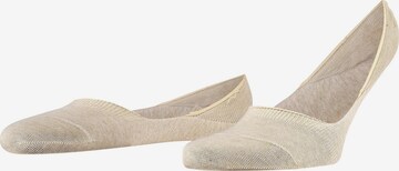 FALKE Ankle Socks 'Step Medium Cut Box' in Beige: front