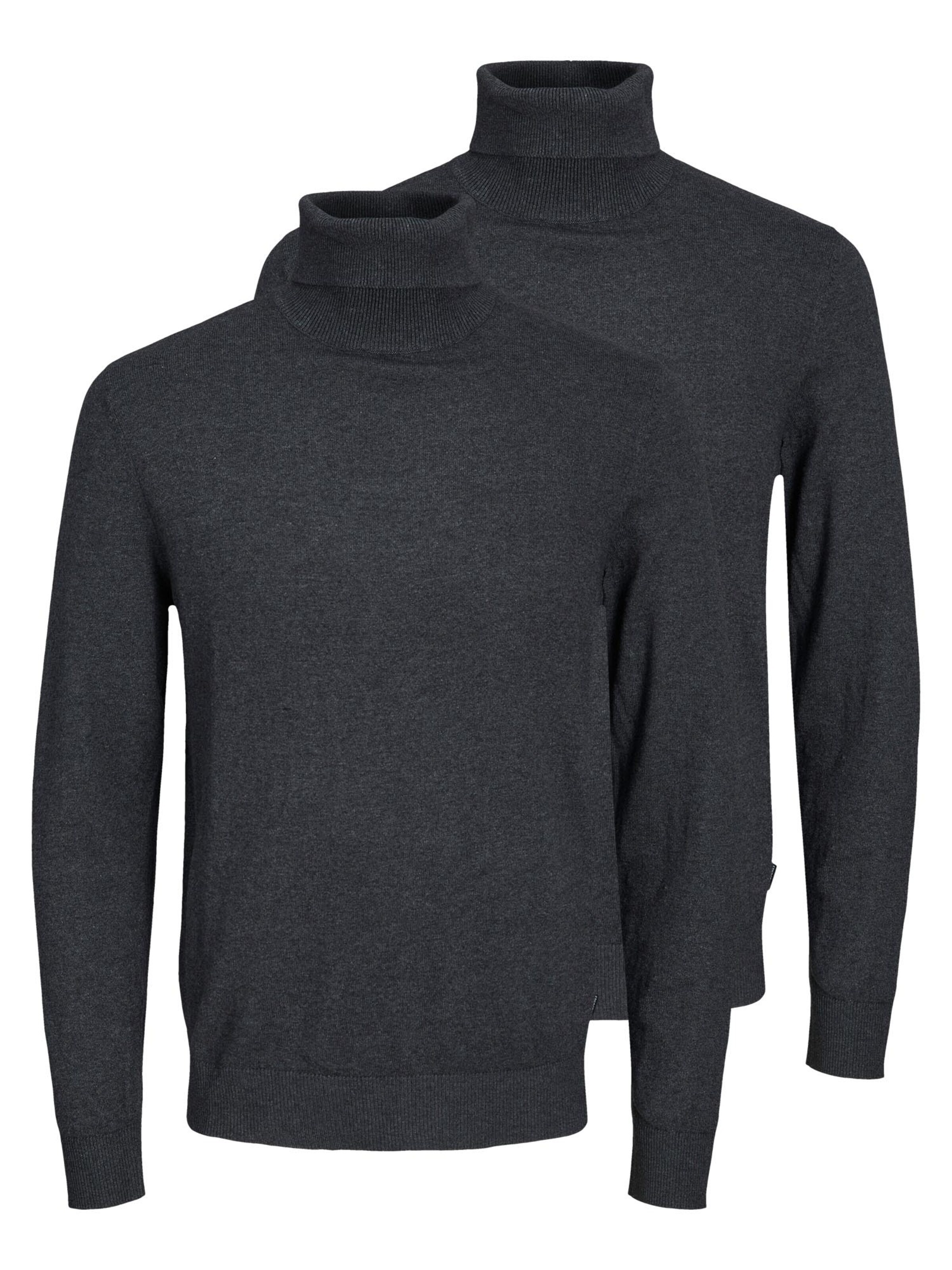 JACK & JONES Sweater 'Emil Knit' in Grey: front