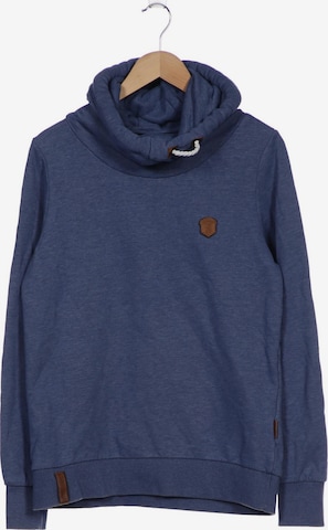 naketano Sweatshirt & Zip-Up Hoodie in XL in Blue: front