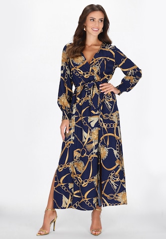 faina - Vestido en azul: frente