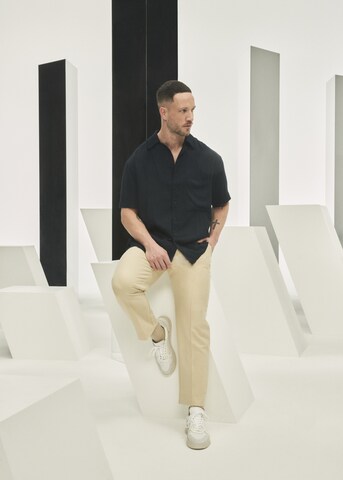 Regular Pantalon à plis 'Gabriel' DAN FOX APPAREL en beige