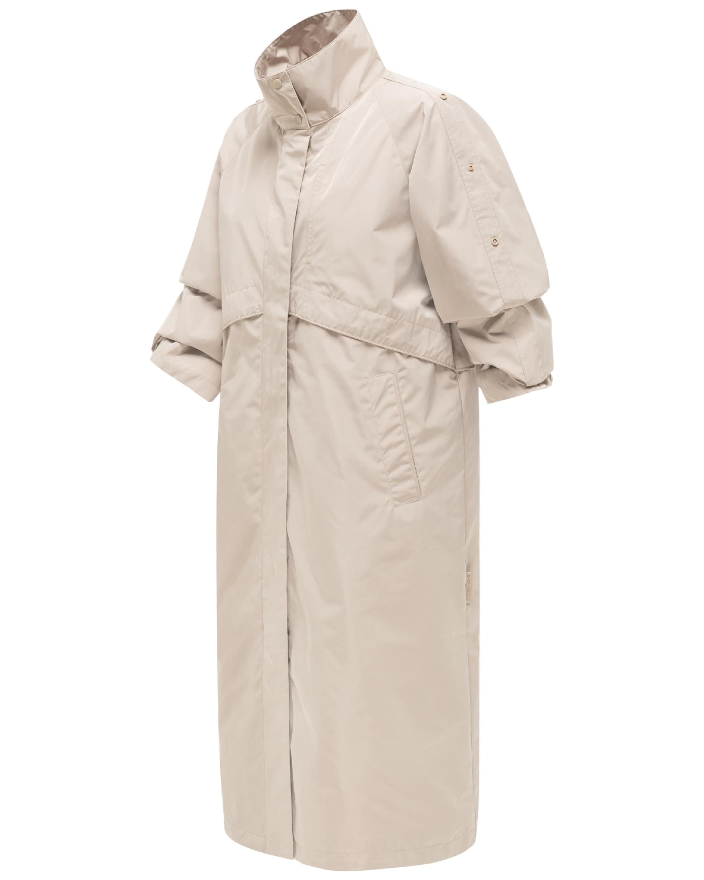 NAVAHOO Mantel 'Zenblüte 14' in Grau