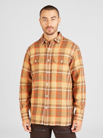 Fit confort Chemise 'Jackson Worker' LEVI'S ® en marron : devant