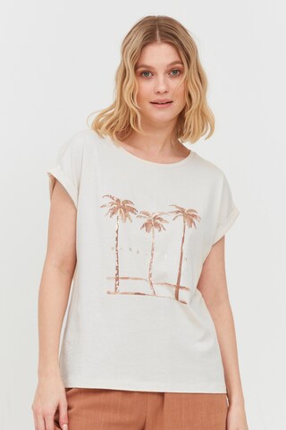 T-shirt b.young en beige : devant