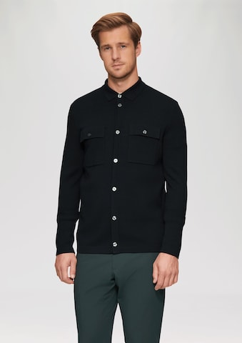s.Oliver BLACK LABEL Gebreid vest in Blauw: voorkant