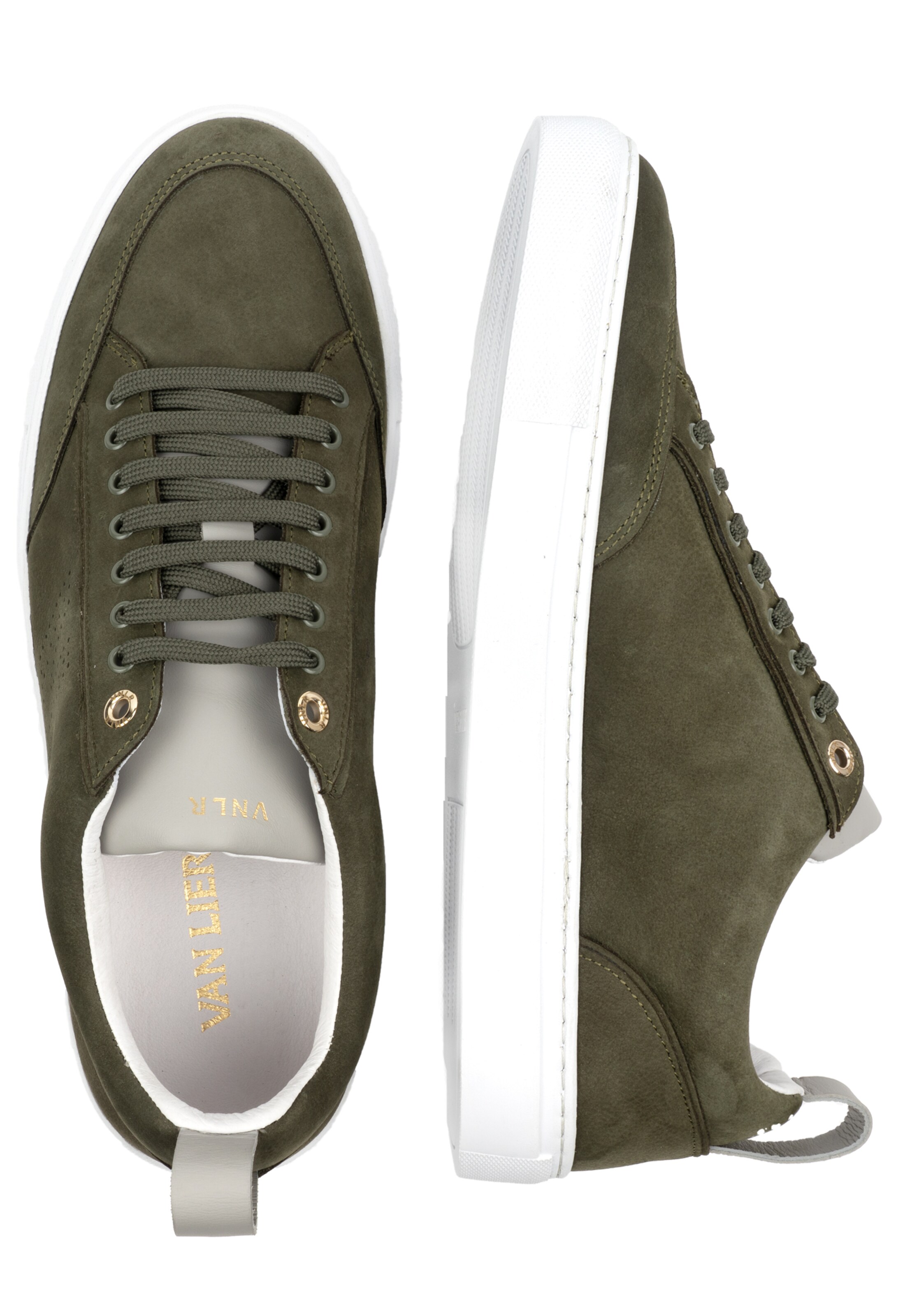 Van Lier Sneakers laag 'Novara' in Grijs / Groen | ABOUT YOU