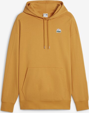 PUMA Athletic Sweatshirt in Brown: front