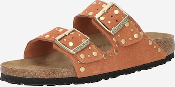 Saboți 'Arizona' de la BIRKENSTOCK pe maro: față