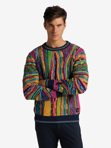 Carlo Colucci Sweater ' Catizone ' in Mixed colors: front