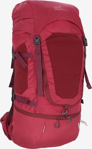 JACK WOLFSKIN Sports Backpack 'Highland Trail 45' in Red