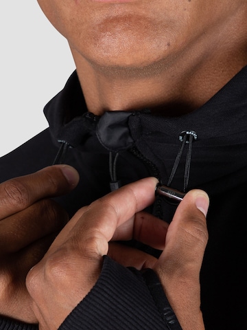 MOROTAI Athletic Zip-Up Hoodie 'Neotech' in Black